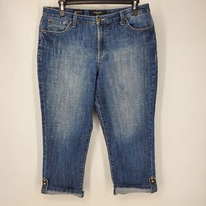 Nine West West End Fit Denim Crop Jean Size 32/14